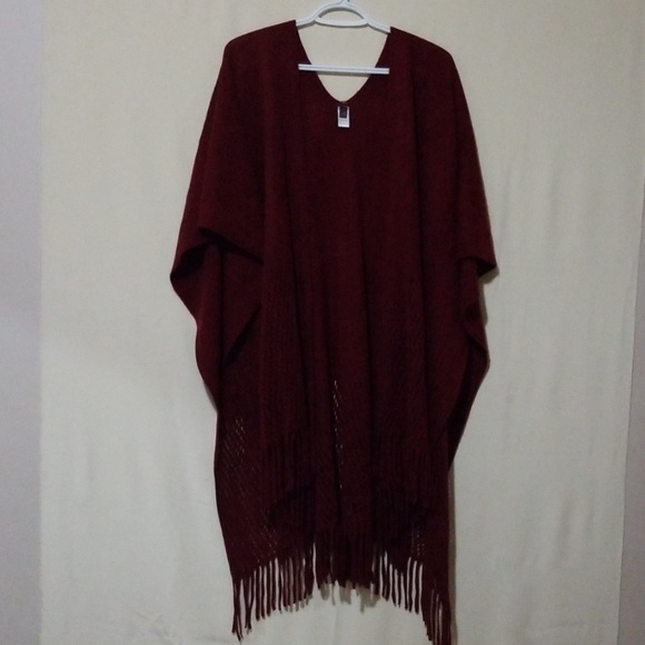 🌷Maroon Wool Shawl - Picture 1 of 3